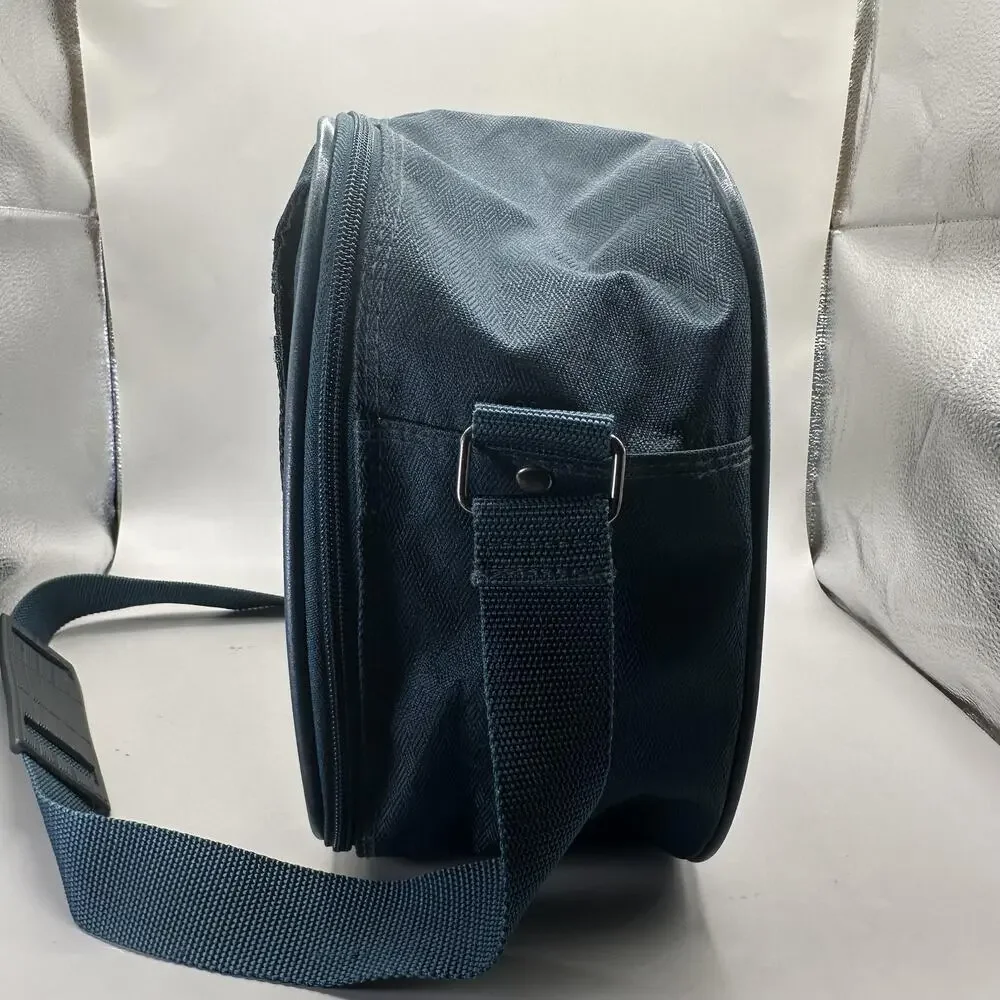 Vintage 80s Samsonite Easy Going II Crossbody Bag Blue Travel Adjustable Strap